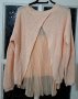 Нежна блуза с ефектен гръб -фин,нежен солей -нова, снимка 1 - Блузи с дълъг ръкав и пуловери - 35255338