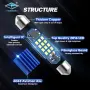 LED Крушки за плафон 39мм 12/24V G – TECH – T271, снимка 2