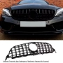 Предна Решетка GT Стил Черен Пиано Лак Mercedes C-Class W205 – Monto.bg, снимка 1