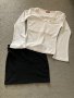 Еластична пола и блузка, снимка 1 - Блузи с дълъг ръкав и пуловери - 44350603
