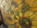 50х70 см. Слънчогледи - голяма картина  Мима / Art by MiMa, kartina, painting, снимка 5