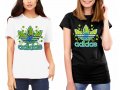  Дамска тениска ADIDAS принт нови модели,всички размери, снимка 6