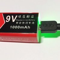 Промоция!! презареждаема батерия 9V 1000mAh Li-ion Battery, снимка 2 - Друга електроника - 31320992