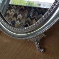 Сребърно огледало КРАСИВА сребърна рамка стара Испания , снимка 4 - Огледала - 36708656