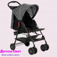 Лятна детска количка ZIZITO Adel, тъмно сива, снимка 1 - Детски колички - 37012860