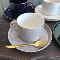 Сервиз за дълго двойно кафе или чай - предлага се в пет цвята : тъмно син, бял, черен, светло сив и , снимка 5 - Сервизи - 37527071