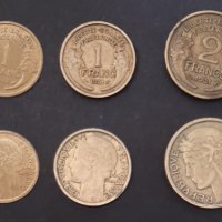 Френски монети  различни, снимка 1 - Нумизматика и бонистика - 36551213