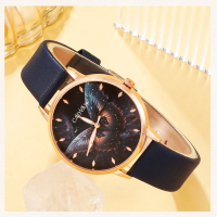 Комплект Дамски моден кварцов часовник+бижута,5 артикула, снимка 7 - Дамски - 44757184