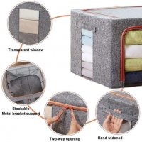 Текстилен Органайзер/кутия за съхранение на дрехи, завивки и др., снимка 7 - Други стоки за дома - 38967445