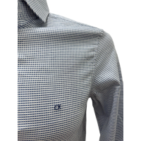 мъжка риза CALVIN KLEIN размер S каре бяло синьо, снимка 2 - Ризи - 44569651