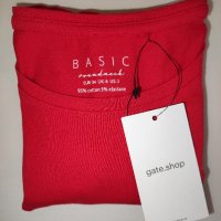 Дамска червена памучна блуза на GATE с дълъг ръкав размер  S/34 цена  9 лв., снимка 6 - Блузи с дълъг ръкав и пуловери - 42650373