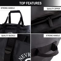 NEVR BREAK 42L Водоустойчива чанта - сак 50x25 см, черна, снимка 3 - Чанти - 42731376