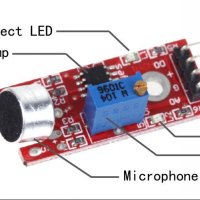  модул за придобиване на тялото на сензор за микрофон arduino звуков сензорен модул, снимка 1 - Друга електроника - 34983540