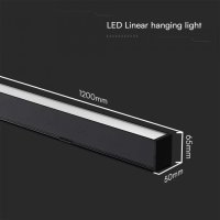 LED Линеен Осветител 40W Черен 3в1 SAMSUNG чип – 5 Години Гаранция, снимка 6 - Друго - 42779338