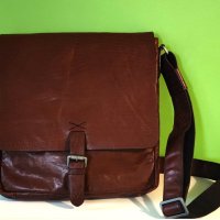 STRELLSON - Мъжкa чантa за през рамо - естествена кожа, снимка 1 - Чанти - 42115110