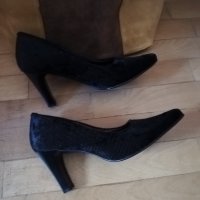 Нови обувки естеств.велур за 50лв, снимка 3 - Дамски обувки на ток - 37668648