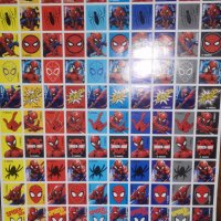 200 бр Спайдърмен Spiderman книжка албум самозалепващи лепенки стикери, снимка 4 - Други - 35248001