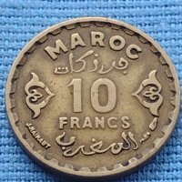 Монета 10 франка 1952г. Мароко рядка за КОЛЕКЦИОНЕРИ 41169, снимка 3 - Нумизматика и бонистика - 42789119