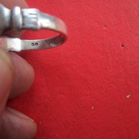 Старинен сребърен пръстен 19 век , снимка 4 - Пръстени - 36621396