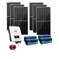Автономна соларна система 6000W + 4 бр. 200Ah GEL акумулатора, снимка 1 - Друга електроника - 37950784