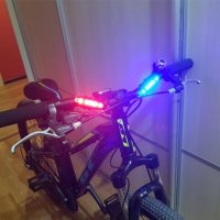  Ярка LED светлина за колело с презаредима батерия, снимка 6 - Части за велосипеди - 30948675