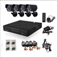 Пълен пакет - Dvr + 4 камери - "KIT" Комплект за видеонаблюдение, снимка 3 - Комплекти за видеонаблюдение - 31403803