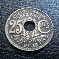 Стара монета 25 сантима 1932 г. Франция- красавица !, снимка 2 - Нумизматика и бонистика - 42219721