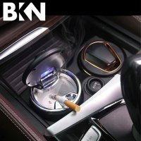 Пепелник за кола, бездимен с капак , син LED-никел, снимка 6 - Аксесоари и консумативи - 40423302