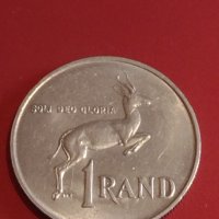 Стара монета 1 Ранд 1988г. Южна Африка перфектно състояние за КОЛЕКЦИОНЕРИ 29373, снимка 1 - Нумизматика и бонистика - 44303460