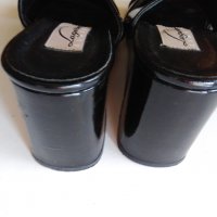 Елегантни кожени чехли LAGERSONS, Швеция, размер 37, снимка 6 - Дамски елегантни обувки - 29292489