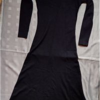 Черна дълга дамска рокля Iltokoni, снимка 1 - Рокли - 34438856