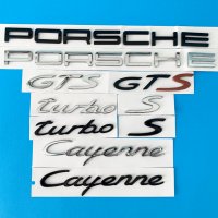 Porsche емблема, порше, panamera, cayenne, 911, надпис, бадж, turbo s, снимка 4 - Аксесоари и консумативи - 36672356