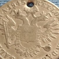 Сребърна монета 20 кройцера 1845г. Виена Фердинанд първи Австрия 26757, снимка 8 - Нумизматика и бонистика - 42887224