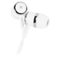 Слушалки с микрофон CANYON CNE-CEPM01W Бели слушалки тип "тапи"за уши, In-Ear Stereo Earphones, снимка 1 - Слушалки, hands-free - 30460079