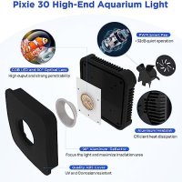 Нова 25W LED светлина за аквариум RF дистанционно затъмняване , снимка 7 - Аквариуми - 42413312
