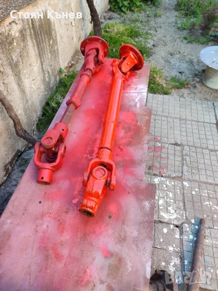 Кардан 8 шлица и фланеца за фреза.Ос за ДБ2.2м., снимка 1