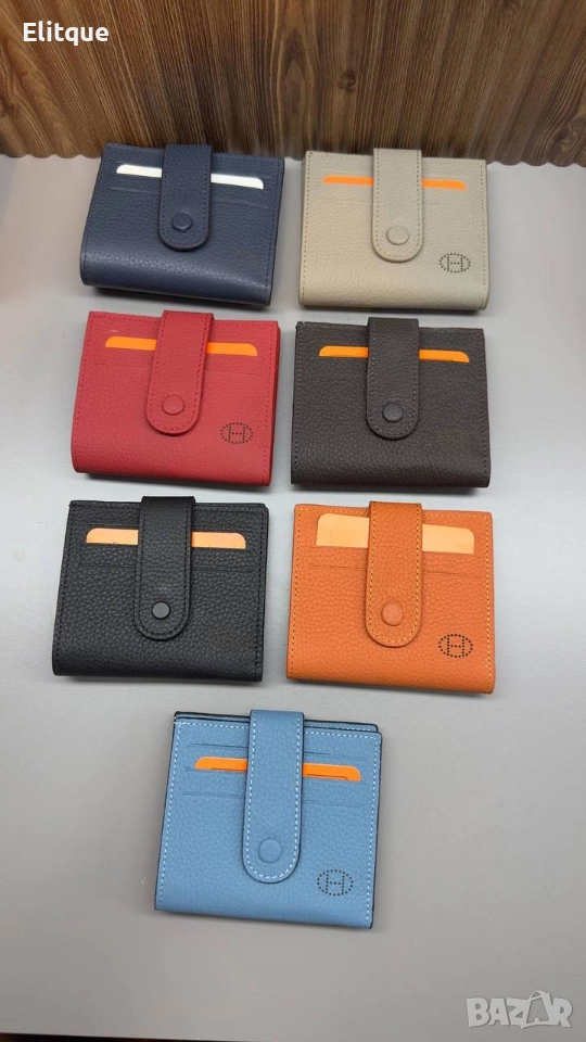 портмонета от естествена кожа hermes, снимка 1