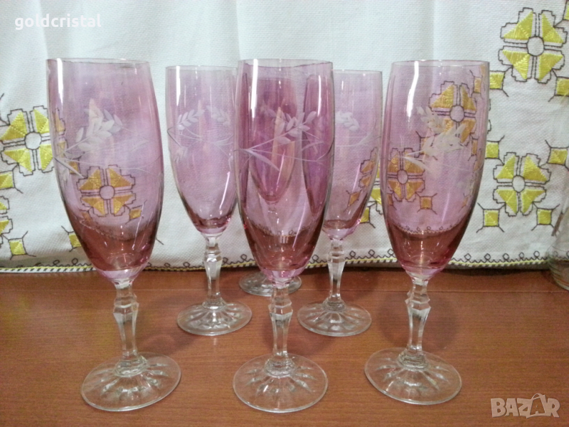 Ретро кристални чаши , снимка 1