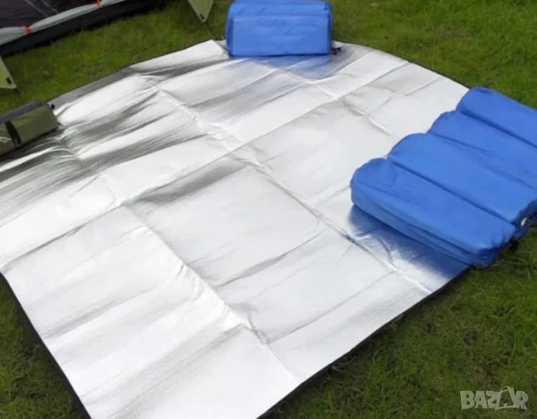 Постелка за къмпинг с двойно алуминиево покритие 150 см x 200 см
, снимка 1