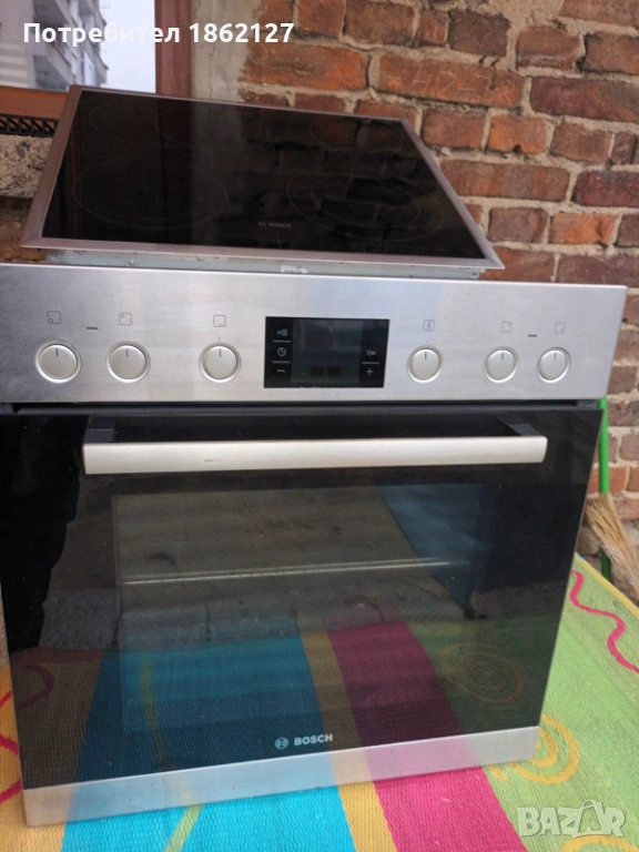 BOSH Фурна за вграждане с керамични котлони , снимка 1