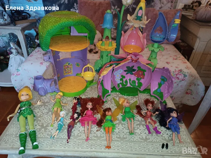 Камбанка и феите от Питър пан и къщичките им , снимка 1