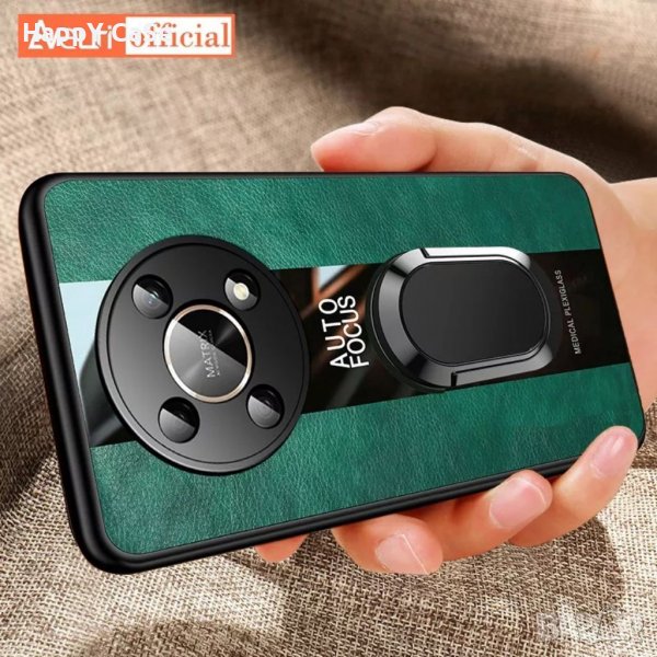 Honor Magic 4 Lite 5G / Magic 4 Pro / X7 / Honor 50 Lite / PORSCHE Кожен кейс гръб с пръстен, снимка 1