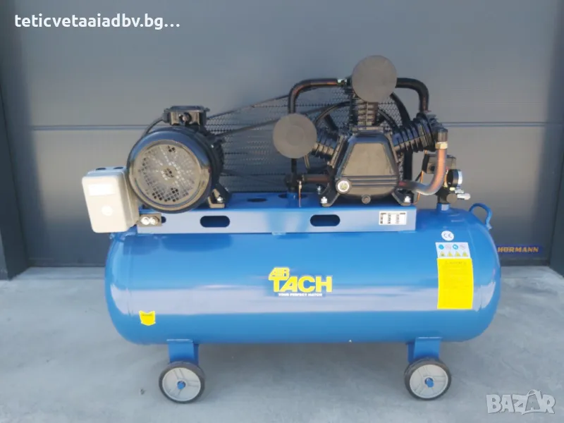 Компресор за въздух 200 литра трифазен, 12бара, 5.5KW, 7,5 hp, снимка 1