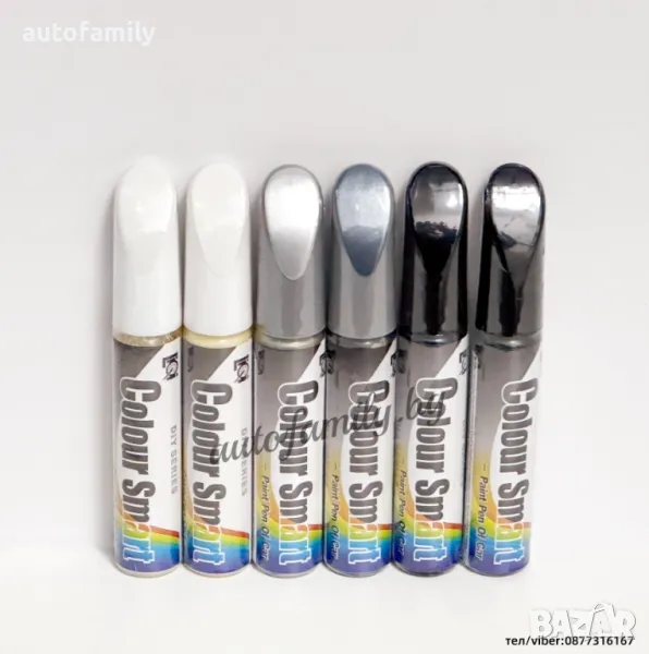 Коректор за автомобилна боя Peugeot 6 цвята 12ml, снимка 1