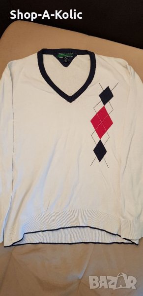 Original Vintage TOMMY HILFIGER GOLF Knitwear V-Neck Pullover, снимка 1