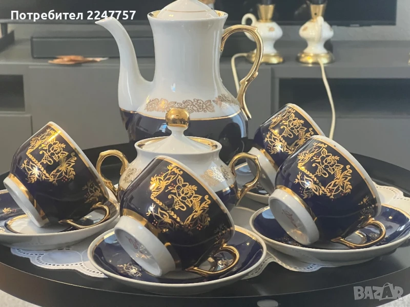 Сервиз за кафе порцелан СССР, снимка 1