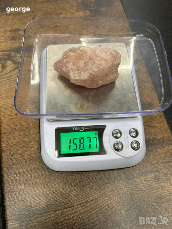 Розов кварц - необработен : произход Мозамбик - 158 грама, снимка 1