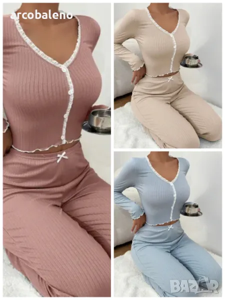 Дамска пижама от две части, 3цвята , снимка 1