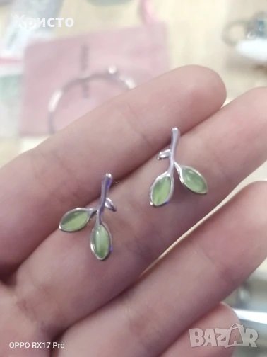 Сребърни обици - S925, снимка 1