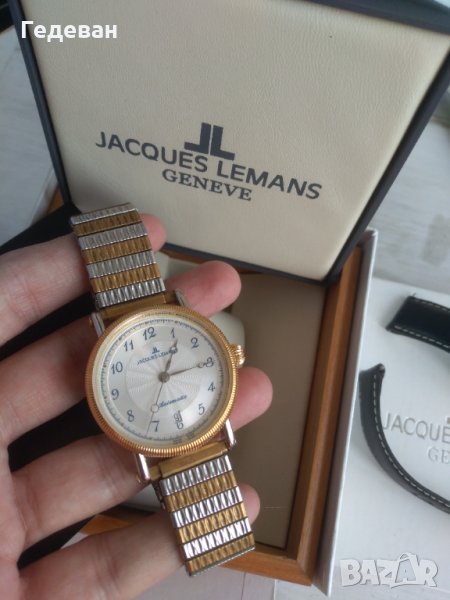 Jacques Lemans 10 micron Gold automatic ETA 2824-2 , снимка 1